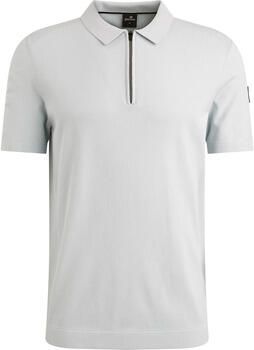Vanguard T-shirt Poloshirt Half-Zip Lichtblauw