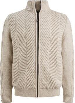 Vanguard Vest Structuur Wol Blend Beige