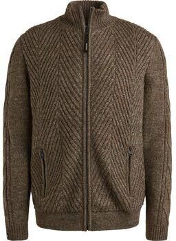 Vanguard Vest Structuur Wol Blend Bruin