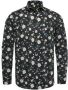 Vanguard Long sleeve shirt print on poplin black onyx Grijs Heren - Thumbnail 2