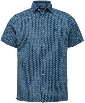 Vanguard Overhemd Lange Mouw Overhemd KM Print Donkerblauw