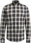 Vanguard Overhemd Lange Mouw Overhemd Ruit Donkerblauw - Thumbnail 1
