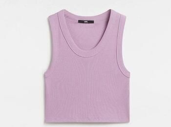 Vans Rib Tank Top Pink Dames