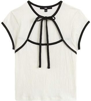 Vans T-shirt Korte Mouw KARI TIE NECK TOP CLAS