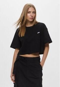 Vans T-shirt Korte Mouw VN000P5QBLK1 W- SALTON TEE CROP-BLACK