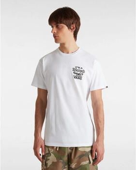 Vans T-shirt VN000M5E WARPED WORLD-WHT1 WHITE