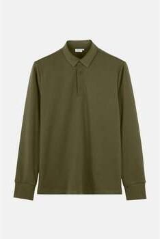 Vercate Polo Shirt Lange Mouw Strijkvrij Poloshirt