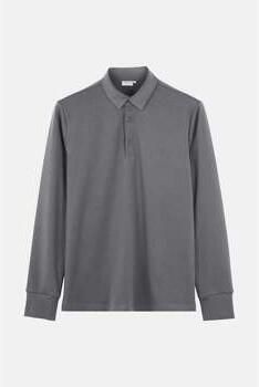 Vercate Polo Shirt Lange Mouw Strijkvrij Poloshirt