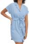 Vero Moda Jeansjurk VMTARA SS SHORT SHIRT DRESS - Thumbnail 2