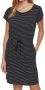 VERO MODA AWARE by gestreepte jersey jurk vmAPRIL van biologisch katoen zwart wit - Thumbnail 2