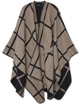 VERO MODA geruite poncho VMFIONA bruin - Foto 1