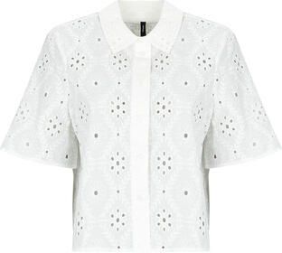 Vero Moda relaxed fit overhemdblouse van puur katoen model 'ELIZA' - Foto 6