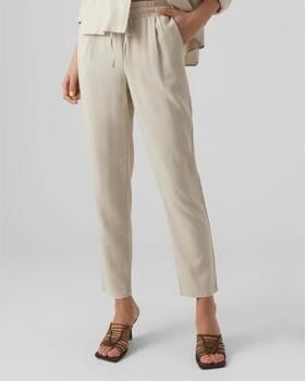 Vero Moda Comfortbroek VMJESMILO MW ANKLE PANTS WVN NOOS met elastische manchet en tunnelkoord - Foto 4