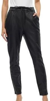 Vero Moda Imitatieleren broek VMEVA MR LOOSE STRING COATED PNT - Foto 6