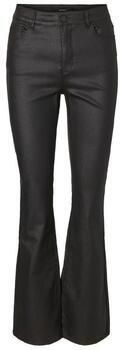 VERO MODA CURVE coated high waist flared jeans VMSIGA zwart