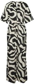 VERO MODA jumpsuit VMAGNETE met grafische print zwart wit