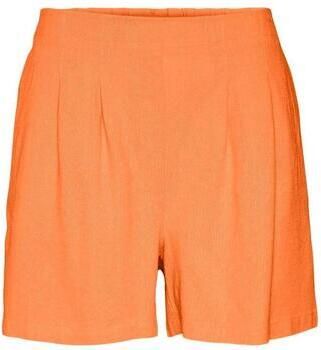 Vero Moda Korte broek van een mix van viscose en linnen model 'JESMILO'