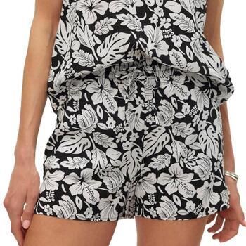 VERO MODA gebloemde regular fit short VMEASY zwart wit