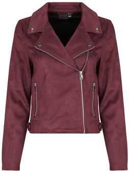 Vero Moda Regular fit kunstleren jack met riempjes aan de romp model 'JOSE' - Foto 3