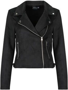 Vero Moda Regular fit kunstleren jack met riempjes aan de romp model 'JOSE' - Foto 3