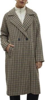 Vero Moda Lange jas VMHANNAH LONG WOOL CHECK COAT GA BOO