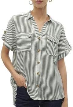 Vero Moda regular fit overhemdblouse van pure viscose model 'BUMPY' - Foto 5