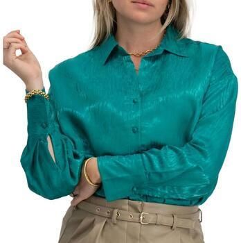 VERO MODA blouse VMSINA van gerecycled polyester groen