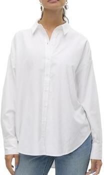 Vero Moda Oversized overhemdblouse van katoenmix model 'FANNI'