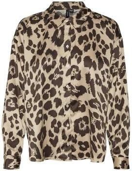 VERO MODA blouse VMMERLE met panterprint bruin