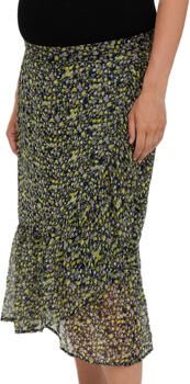 VERO MODA MATERNITY gebloemde zwangerschapsrok VMMKAYA van gerecycled polyester donkerblauw geel - Foto 2