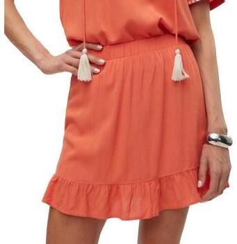 VERO MODA high waist loose fit short VMSVELLA brique