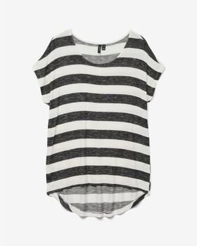 Vero Moda Shirt met korte mouwen VMWIDE STRIPE SL TOP GA JRS NOOS