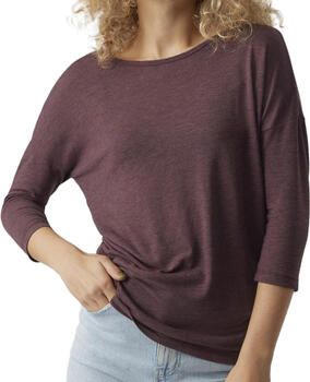 Vero Moda Shirt met ronde hals VMCARLA 3 4 TOP - Foto 2