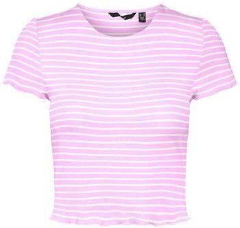Vero Moda Kort T-shirt met streepmotief model 'MADI' - Foto 2