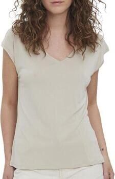 Vero Moda Shirt met V-hals VMFILLI SS V-NECK TEE GA NOOS in een materialenmix met tencel™ modal - Foto 3