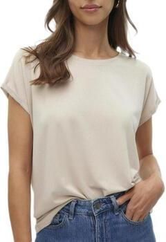 Vero Moda Shirt met ronde hals VMLAVA PLAIN SS TOP LUREX STRIPE - Foto 7