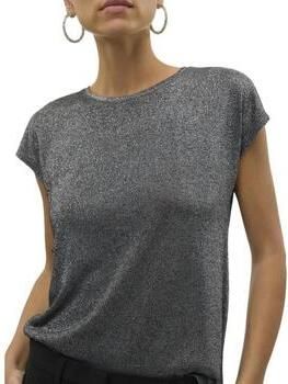 Vero Moda Loose fit top van viscosemix met effectgaren model 'SARAH AVA'