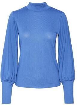 VERO MODA fijngebreide trui VMMALENA blauw