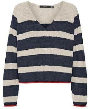 Vero Moda Trui met V-hals VMFABULOUS LS V-NECK SHORT PULLOVER BOO