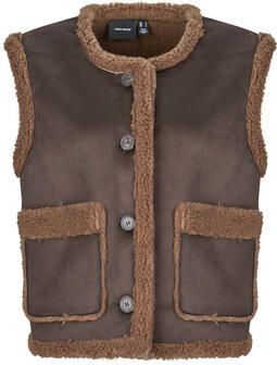 Vero Moda Vest VMLINA SHORT TEDDY