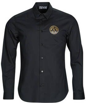Versace Jeans Couture Zwarte Casual Overhemd voor Heren Black Heren