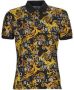 Versace Jeans Couture Katoenen Pique Polo Shirt met Logo Print Black Heren - Thumbnail 1