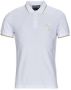 Versace Jeans Couture Polo shirt met v-emblem patroon Wit Heren - Thumbnail 2