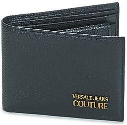 Versace Jeans Couture Zwart leren portemonnee en kaarthouder set Black Heren