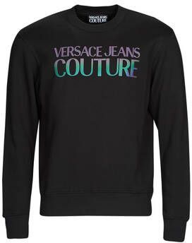 Versace Jeans Couture Versace Jeans Petrol Logo sweater zwart 73Gait02 Cf00T 899 Zwart Heren