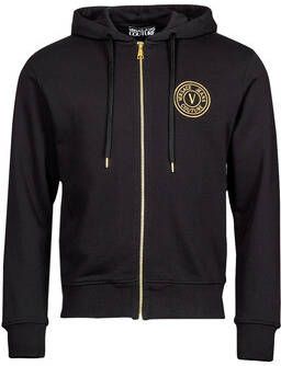 Versace Jeans Couture Zipped Hoodie Zwart Heren