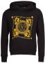 Versace Jeans Couture Hoodie met lange mouwen en V-Emblem Chain Design Black Heren - Thumbnail 1
