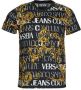 Versace Jeans Couture T-shirt girocollo con stampa barocca e logo uomo 73Gah6S0-Js099 Nero Oro Zwart Heren - Thumbnail 1