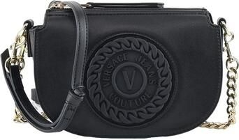 Versace Jeans Couture Zwarte Schoudertas voor Vrouwen Black Dames