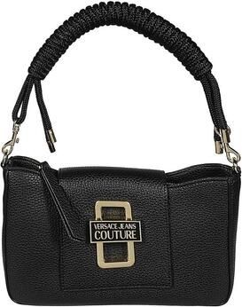 Versace Jeans Couture Zwarte Leren Cruelty-Free Tas met Gouden Logo Black Dames - Foto 2